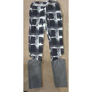 Free People Movement Leggings Womans Medium Hendrix Cutout Mesh Print 28" Inseam